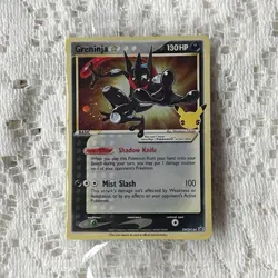 PokÃ©mon TCG Greninja Gold Star SWSH144 25th Celebrations Promo Card Sealed - Image 1
