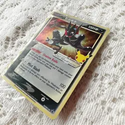 PokÃ©mon TCG Greninja Gold Star SWSH144 25th Celebrations Promo Card Sealed - Image 2