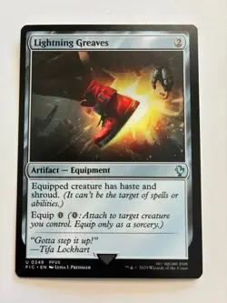 MTG Lightning Greaves Commander: Final Fantasy Regular NM FF7 Tifa - Image 1