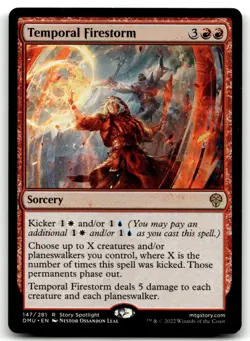MTG Temporal Firestorm R Dominaria United 147 MP - Image 1