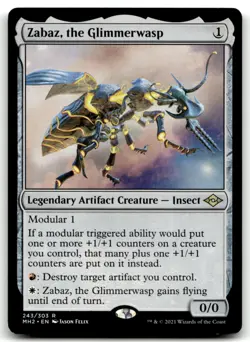 MTG Zabaz, the Glimmerwasp R Modern Horizons 2 243 LP - Image 1