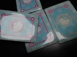 Pokemon Bandai Promo Waterproof Bathroom Menko Card x4 Gliscor Mantyke etc #40 - Image 11