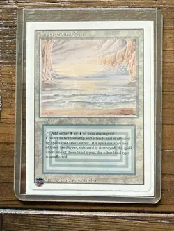 MTG Magic the Gathering Underground Sea Dual Land Revised Edition - Image 1
