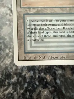 MTG Magic the Gathering Underground Sea Dual Land Revised Edition - Image 6