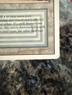 MTG Magic the Gathering Underground Sea Dual Land Revised Edition - Image 7