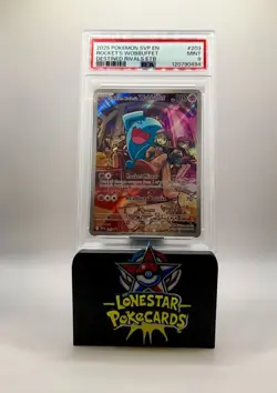 2025 POKEMON SVP EN-SV BLACK STAR PROMO #203 Team Rocketâ€™s WOBBUFFET PSA 9 #203 - Image 1