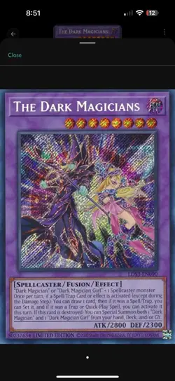The Dark Magicians LDS3-EN090 NM Limited Yugioh - Image 1