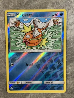 Magikarp 15/68 Pokemon TCG Card Hidden Fates Reverse Holo (Near Mint) NM - Image 1