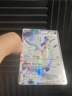 PokÃ©mon Reshiram Full Art Holo Black White Card 113/114 LP/NM Condition - Image 7