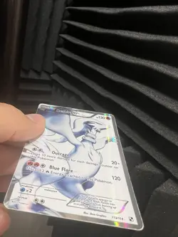 PokÃ©mon Reshiram Full Art Holo Black White Card 113/114 LP/NM Condition - Image 9