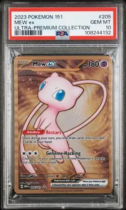 Mew EX 151 Metal Card Scarlet & Violet 205/165 PSA 10 Ultra Premium Collection - Image 1