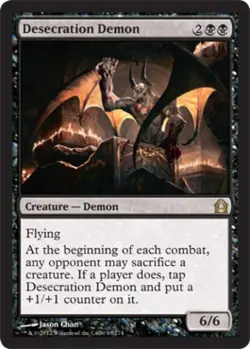 Desecration Demon - Medium Play MTG Return to Ravnica - Image 1
