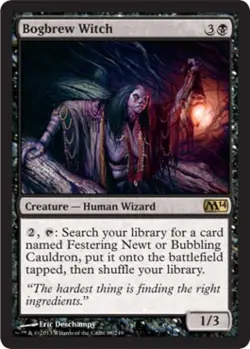Bogbrew Witch - Medium Play MTG Magic 2014 Core Set - Image 1