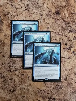 3x Magic the Gathering MTG Crush of Tentacles (53) Oath of the Gatewatch X3 - Image 1