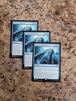 3x Magic the Gathering MTG Crush of Tentacles (53) Oath of the Gatewatch X3 - Image 2