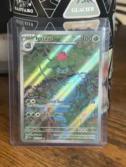 Ivysaur Holo PokÃ©mon Card 100HP Vine Whip Leech Seed - Image 1