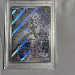 2025 POKEMON JTG EN-JOURNEY TOGETHER ILLUSTRATION RARE #167 N'S RESHIRAM PSA 10 - Image 3