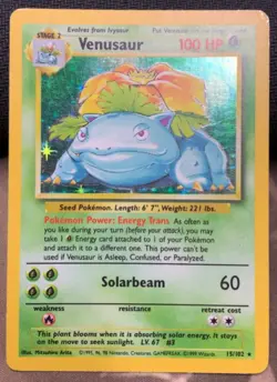 Venusaur 015/102 Base Set Holo - Pokemon TCG FOIL - Image 1