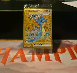 2024 Pokemon Terapagos EX UPC LAPRAS EX Black Star SEALED Promo #164 - Image 1