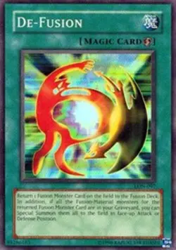 Yugioh! LP De-Fusion - LON-097 - Super Rare - Unlimited Edition Lightly Played,  - Image 1