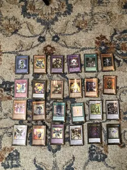 Yugioh Cards Lot Of 24 Holos And Rares Well Played - Image 1