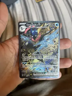 PokÃ©mon TCG Greninja EX 132 Scarlet & Violet Promo Holo Card LP/HP - Image 1