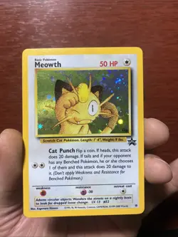Meowth GB Black Star Promo #10 PokÃ©mon Card WOTC Vintage Rare c435 - Image 1