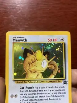 Meowth GB Black Star Promo #10 PokÃ©mon Card WOTC Vintage Rare c435 - Image 2