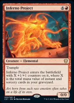 Inferno Project - Light Play MTG Commander 2021 Strixhaven - Image 1