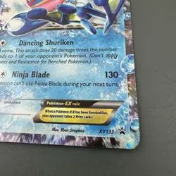 PokÃ©mon TCG Ash-Greninja EX Black Star Promo Holo Card XY133 - Image 5
