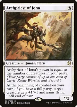 Archpriest of Iona 2x FOIL ZNR MTG Zendikar Rising Rare MINT white - Image 1