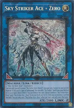 Sky Striker Ace = Zero DUAD-EN049 Secret Rare 1st Edition Yugioh - Image 1