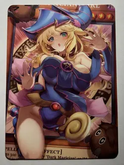 SEXY HEROINE WAIFU Dark Magician Girl YUGIOH ACG PREMIUM HOLOFOIL CARD NM - Image 2
