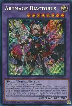 DUAD-EN032 Artmage Diactorus Secret Rare YuGiOh NEW - Image 1