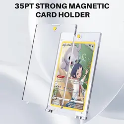 10ct Magnetic Card Holder for Trading Cards, 35pt 10, Clear  - Image 3