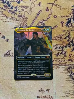 Aragorn, the Uniter Foil Borderless Mythic Lord of the Rings (LTR) MTG - Image 1