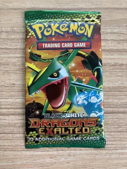 Pokemon Black & White Dragons Exalted Booster Pack Factory Sealed (Rayquaza Art) - Image 1