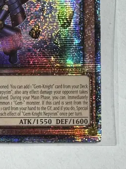 Yugioh Gem-Knight Nepyrim BLMM-EN021 Starlight Rare - NM - Image 3
