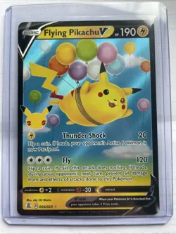 PokÃ©mon TCG Flying Pikachu V Celebrations Holo Ultra Rare Card 006/025 - Image 1