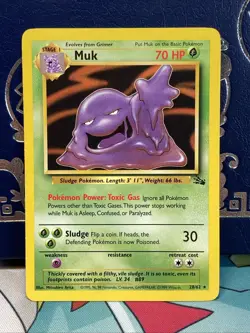Pokemon - Fossil - Muk 28/62 - Rare Non Holo NM - Image 1