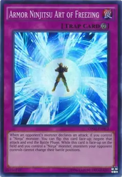OP02-EN012 Armor Ninjitsu Art of Freezing Super Rare UNL Edition NM YuGiOh TCG - Image 1