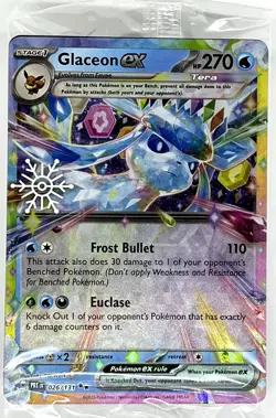 Glaceon ex 026/131 PokÃ©mon TCG Holiday Calendar 2025 Festive Stamp Promo Card - Image 2
