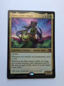 MTG Narci, Fable Singer (CMM) Commander Masters Foil Mythic 0710 - Image 1