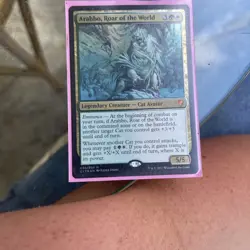 1x FOIL Arahbo Roar of the World - NM - Commander 2017 - MTG Magic near mint - Image 1