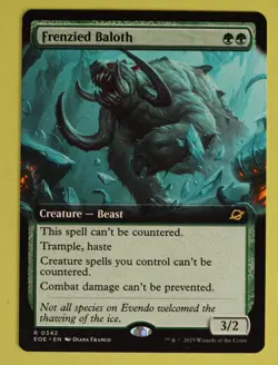 Frenzied Baloth 0342 MTG Edge of Eternities Extended Art Rare NM NP - Image 1