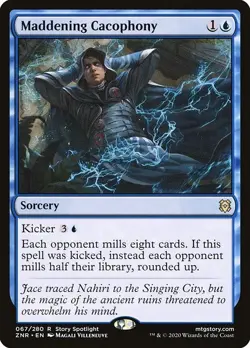 Maddening Cacophony 1x FOIL ZNR MTG Zendikar Rising Rare MINT blue - Image 1