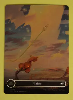 Plains 0367 MTG Edge of Eternities Extended Art Galaxy Foil NM NP - Image 1