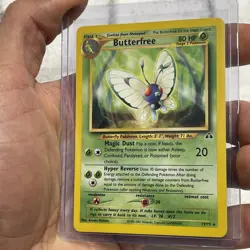 Butterfree 19/75 Neo Discovery Regular - Pokemon TCG - LP/NM Vintage Rare Card - Image 3