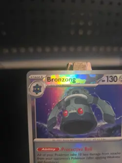 Pokemon Card Bronzong (Master Ball) #67 Prismatic Evolutions Holo English - Image 2