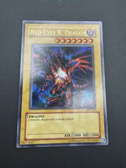 Yugioh Promo Red-Eyes Black Dragon Ultra Rare Holo JMP-002 LP - Image 1